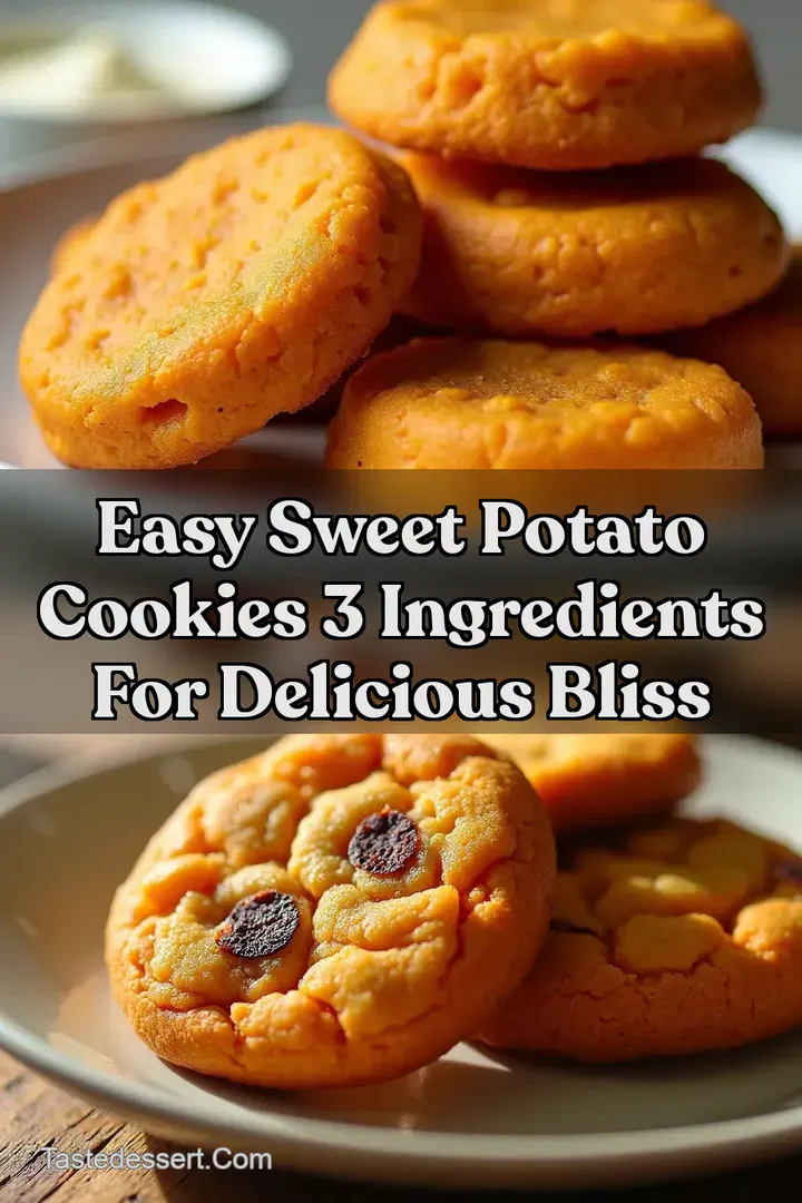 Easy Sweet Potato Cookies 3 Ingredients for Delicious Bliss