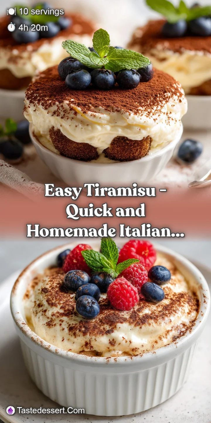 A rich, velvety mascarpone cream topping a coffee-soaked sponge cake, lightly dusted with dark cocoa powder.