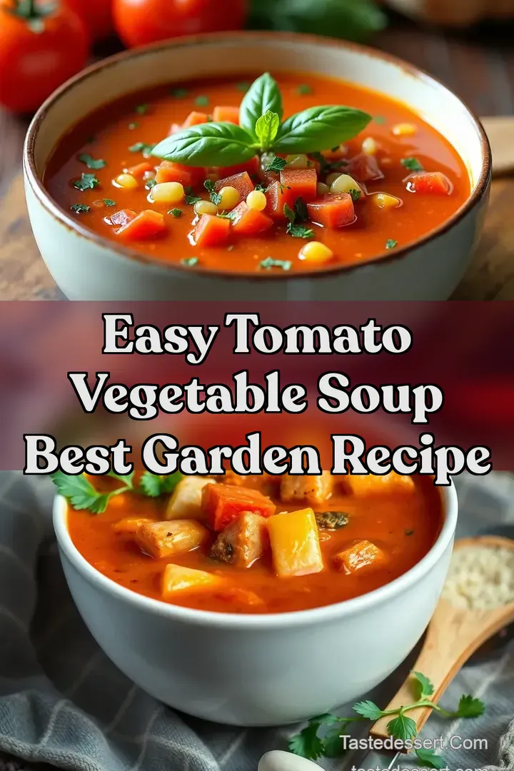 Easy Tomato Vegetable Soup Best Garden Recipe