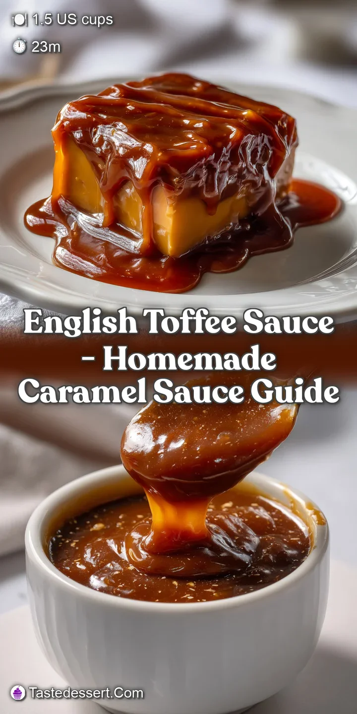 English Toffee Sauce - Homemade Caramel Sauce Guide