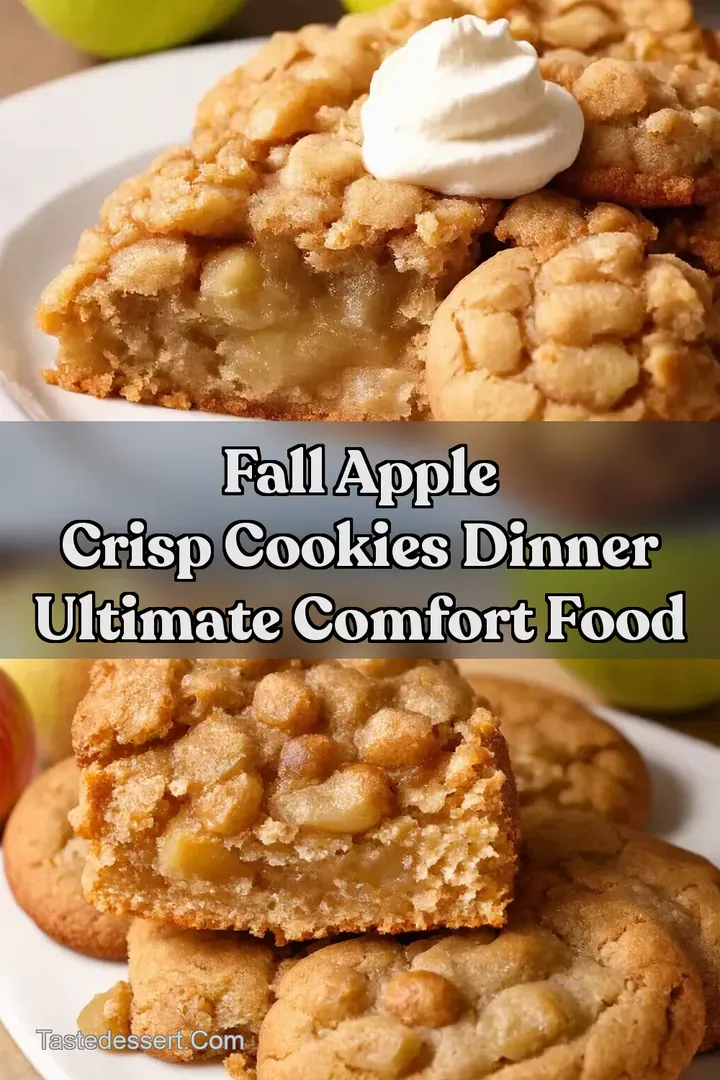 Fall Apple Crisp Cookies Dinner Ultimate Comfort Food