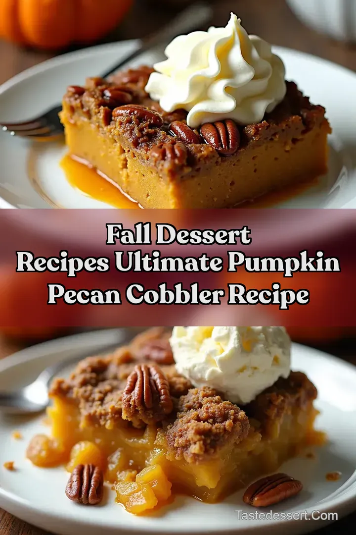 Fall Dessert Recipes Ultimate Pumpkin Pecan Cobbler Recipe