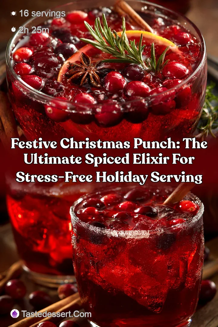 Festive Christmas Punch: The Ultimate Spiced Elixir for Stress-Free Holiday Serving