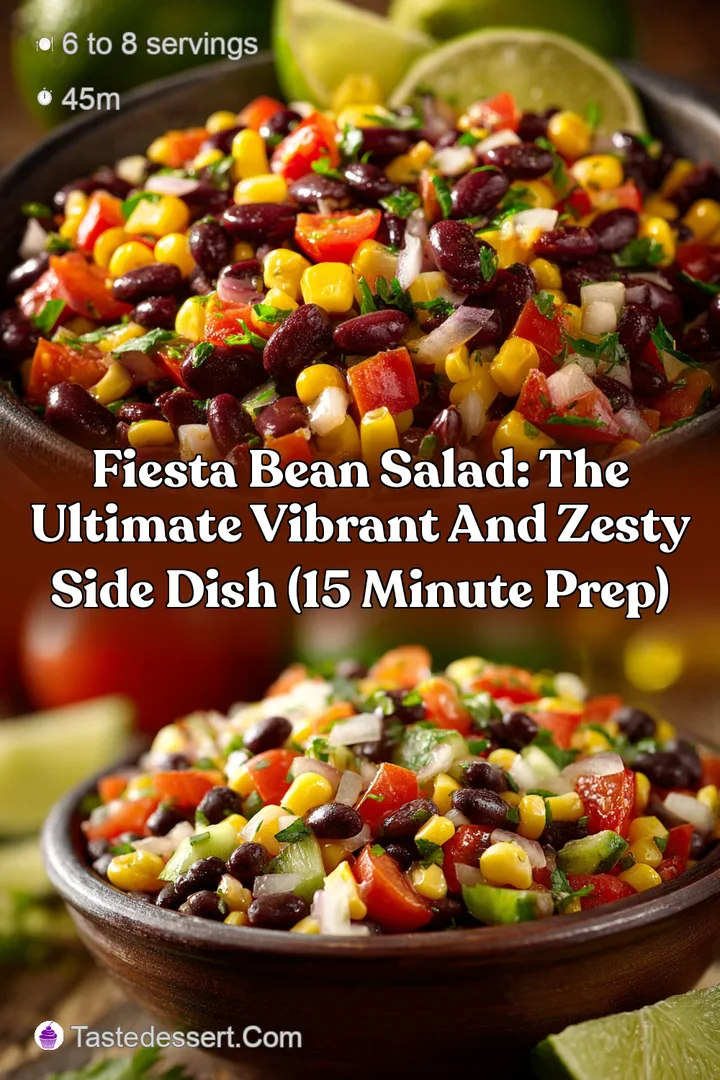 Fiesta Bean Salad: The Ultimate Vibrant and Zesty Side Dish (15 Minute Prep)