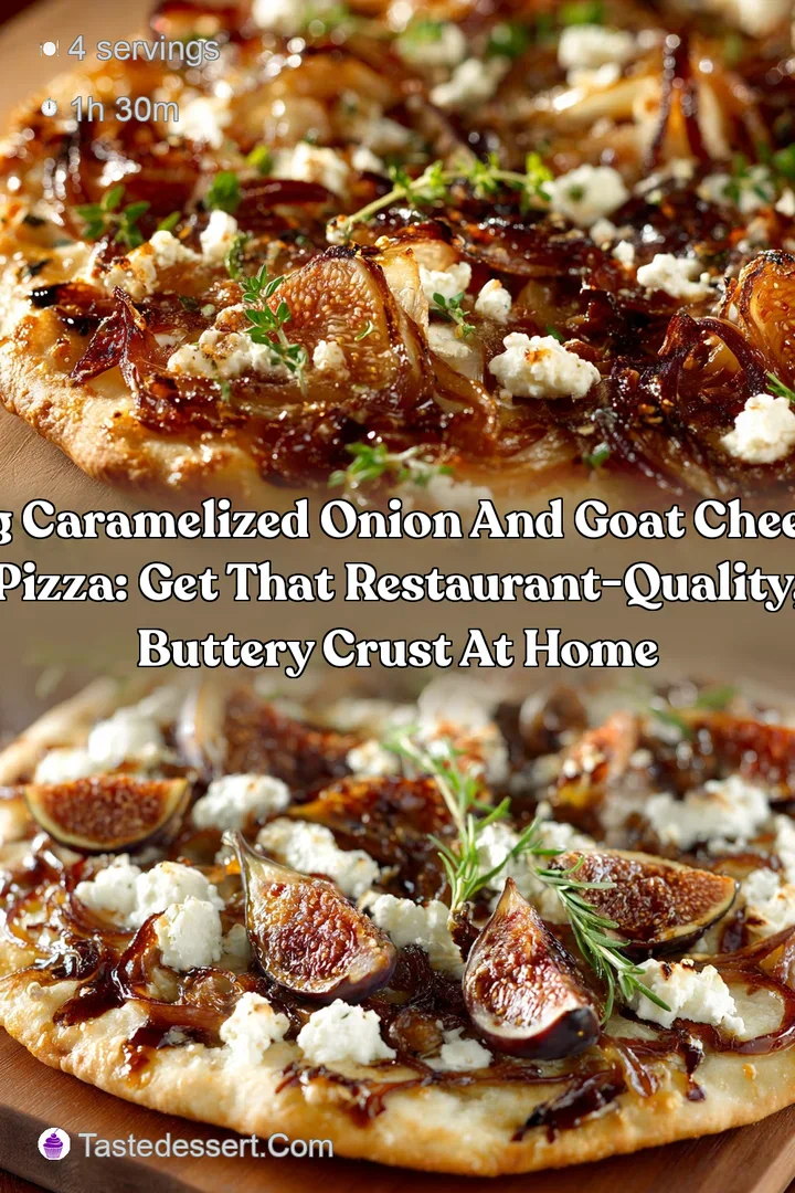 Fig Caramelized Onion and Goat Cheese Pizza: Get that restaurant-quality buttery crust at home