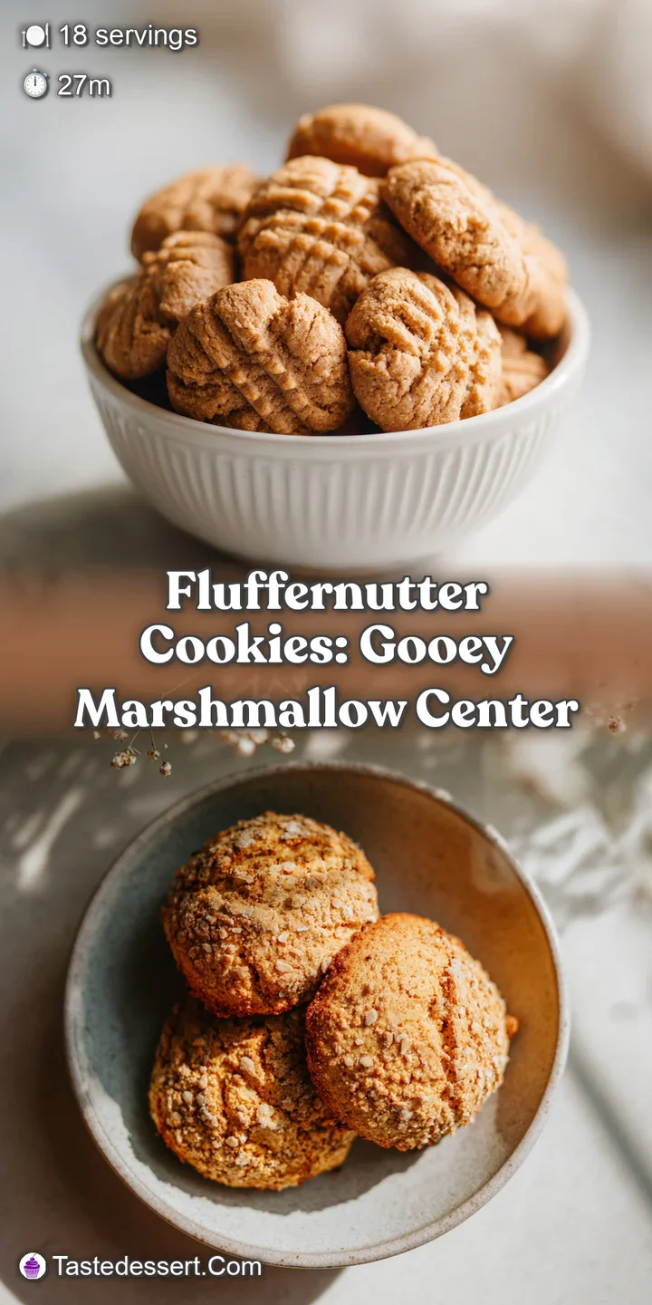 Close-up of a soft, chewy cookie showcasing swirls of creamy peanut butter and fluffy white marshmallow filling.