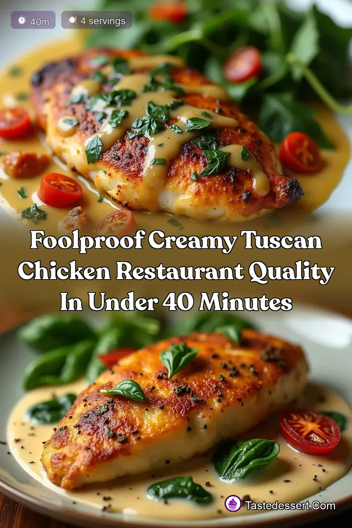 Foolproof Creamy Tuscan Chicken Restaurant Quality in Under 40 Minutes