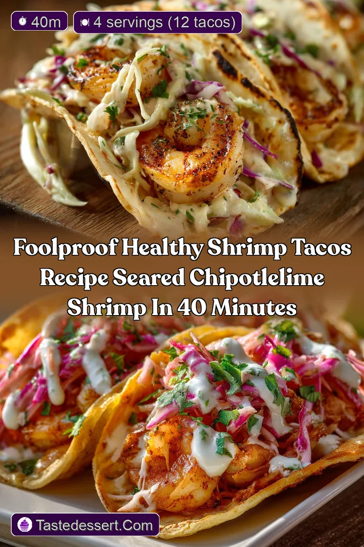 Foolproof Healthy Shrimp Tacos Recipe Seared ChipotleLime Shrimp in 40 Minutes