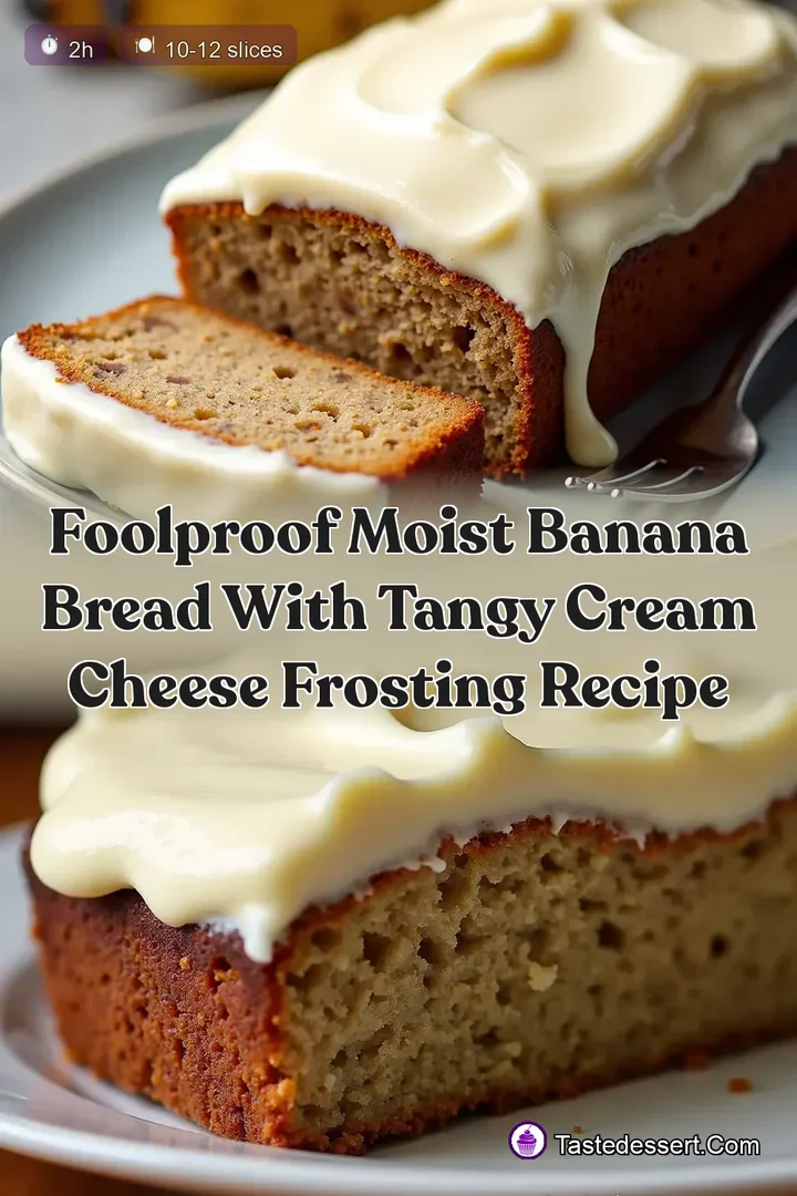 Foolproof Moist Banana Bread with Tangy Cream Cheese Frosting Recipe