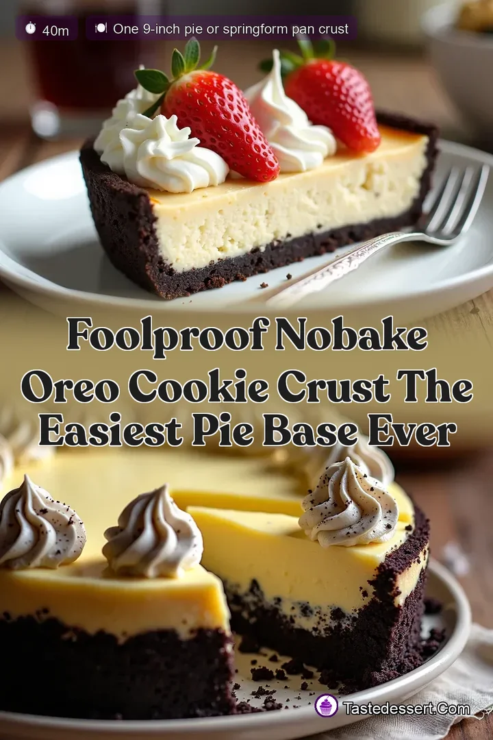 Foolproof NoBake Oreo Cookie Crust The Easiest Pie Base Ever