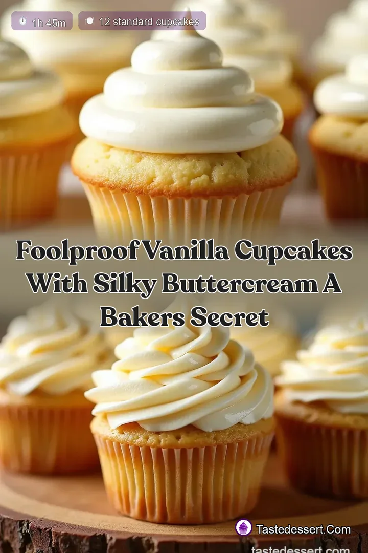 Foolproof Vanilla Cupcakes with Silky Buttercream A Bakers Secret