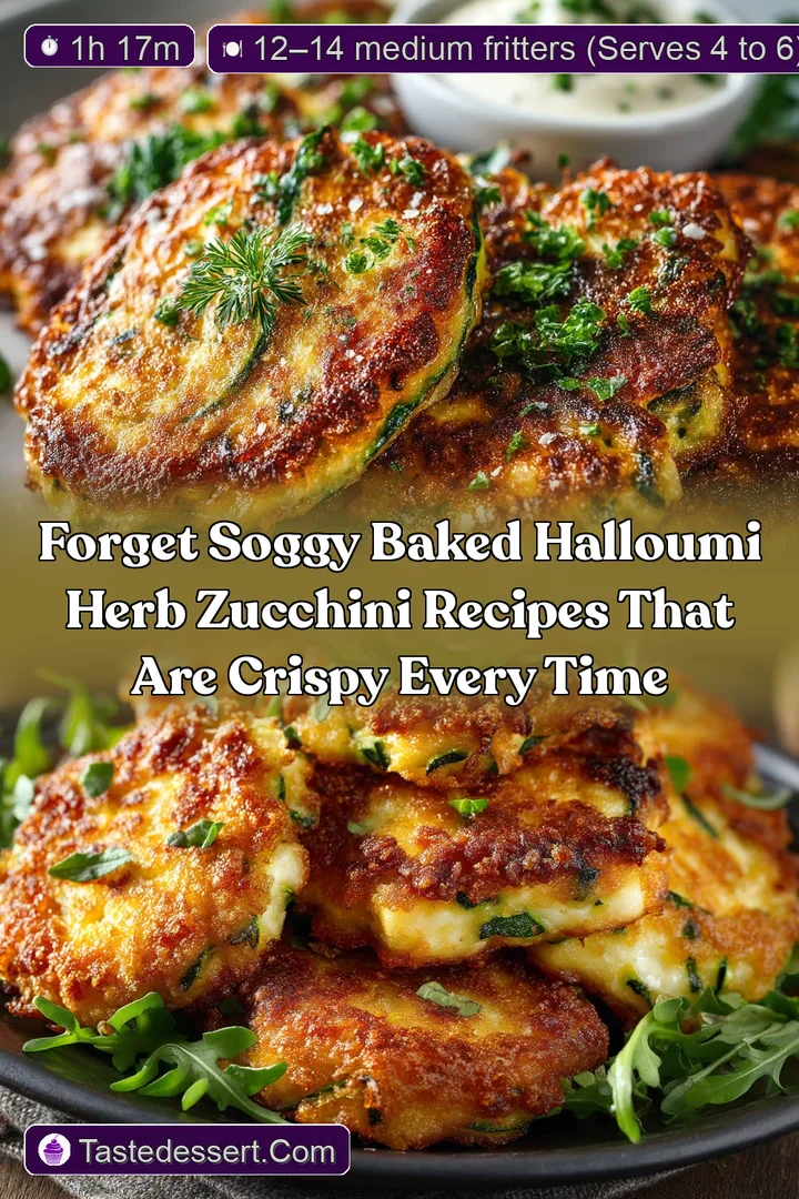 Forget Soggy Baked Halloumi Herb Zucchini Recipes that are Crispy Every Time