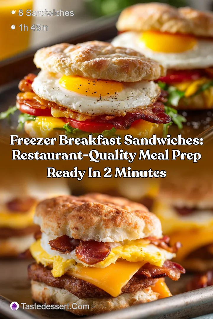 Freezer Breakfast Sandwiches: Restaurant-Quality Meal Prep Ready in 2 Minutes