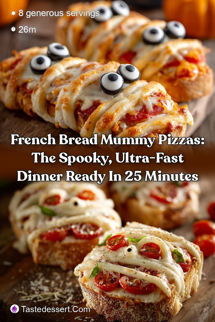 French Bread Mummy Pizzas: The Spooky Ultra-Fast Dinner Ready in 25 Minutes
