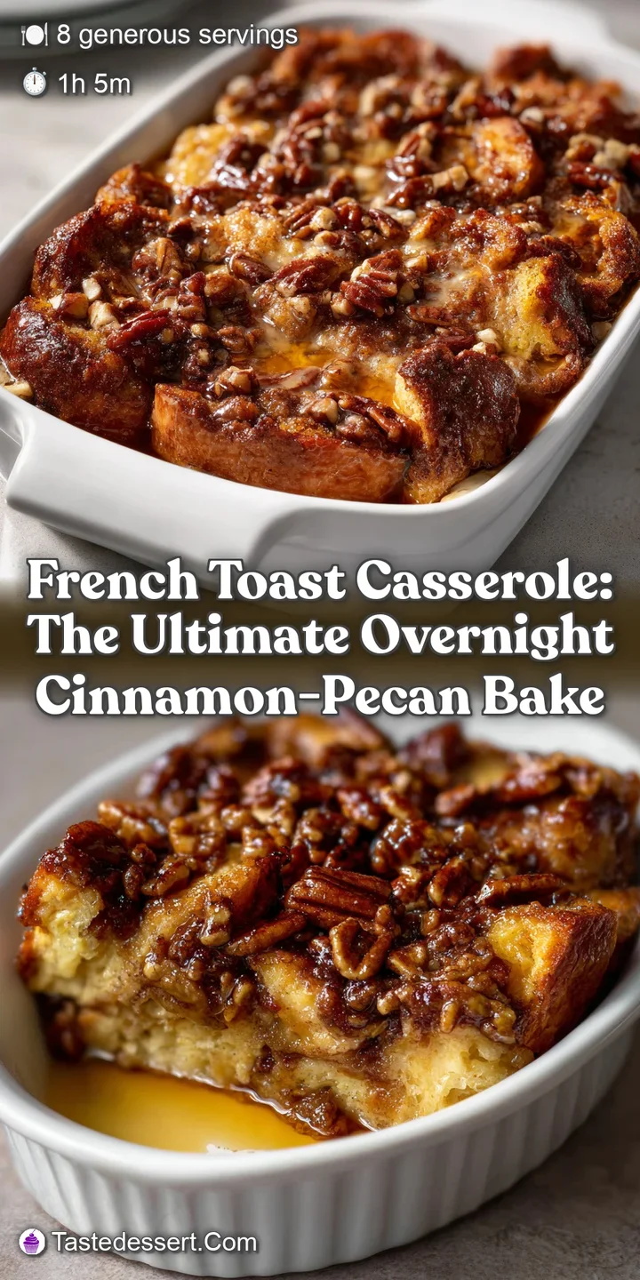 French Toast Casserole: The Ultimate Overnight Cinnamon-Pecan Bake