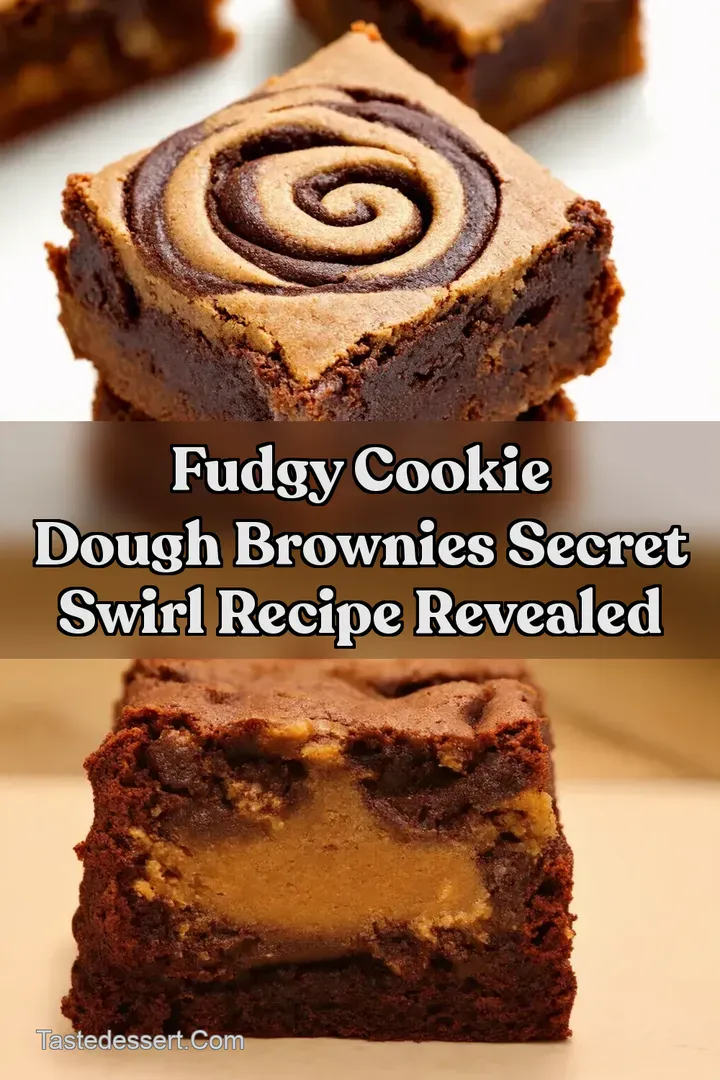 Fudgy Cookie Dough Brownies Secret Swirl Recipe Revealed