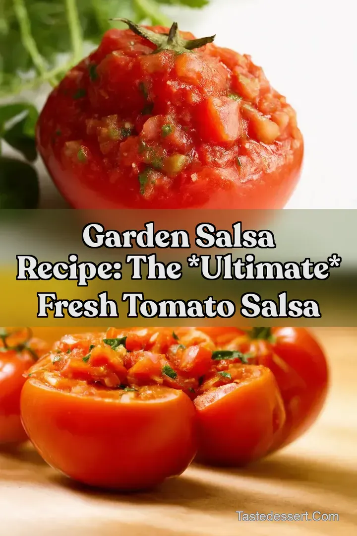 Garden Salsa Recipe: The Ultimate Fresh Tomato Salsa : PIN FOR LATER Garden Salsa Recipe: The Ultimate Fresh Tomato Salsa