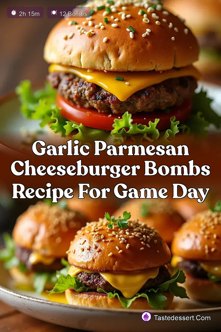Garlic Parmesan Cheeseburger Bombs Recipe For Game Day