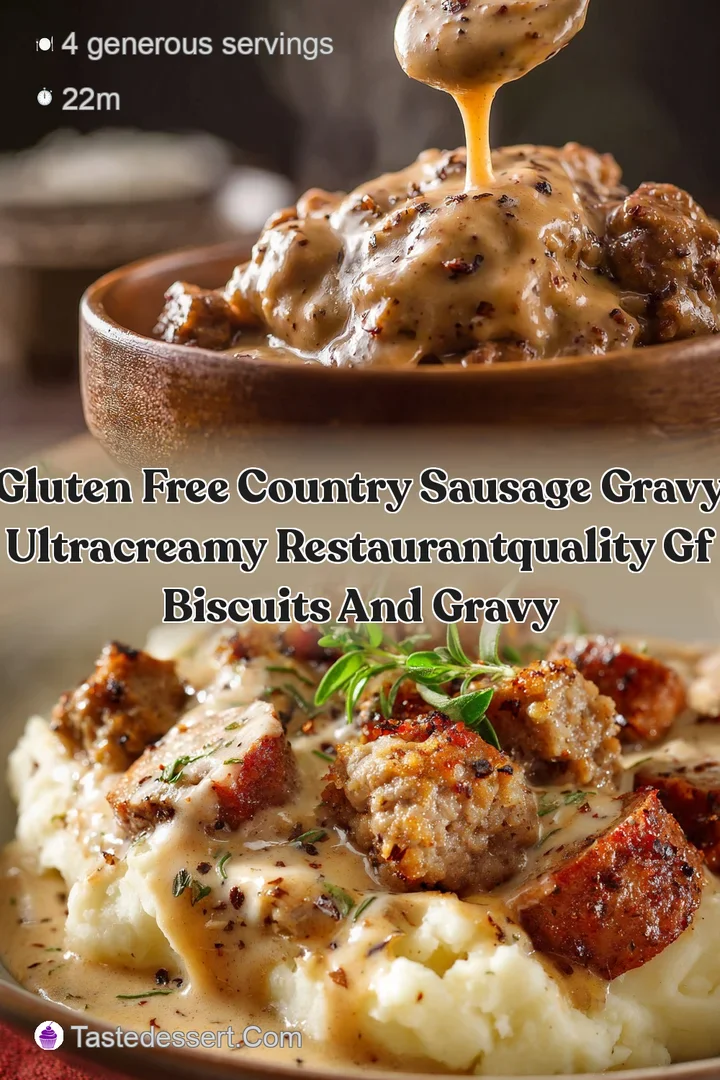 Gluten Free Country Sausage Gravy UltraCreamy RestaurantQuality GF Biscuits and Gravy
