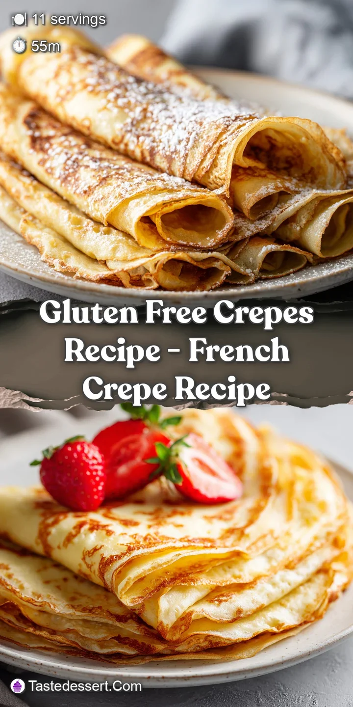Close-up of a gluten-free crepe with lacy edges, showcasing its light texture; glistening berries hint at juicy sweetness.