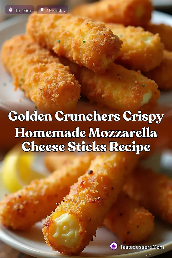 Golden Crunchers Crispy Homemade Mozzarella Cheese Sticks Recipe