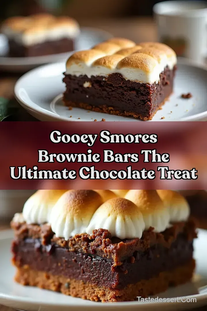 Gooey Smores Brownie Bars The Ultimate Chocolate Treat
