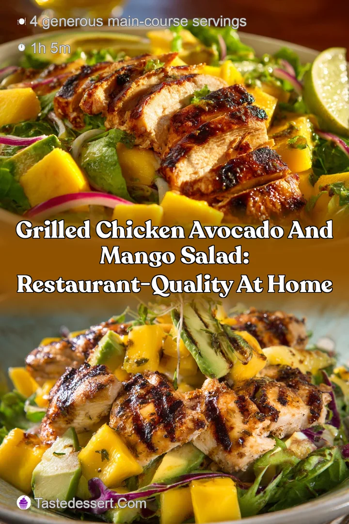 Grilled Chicken Avocado and Mango Salad: Restaurant-Quality at Home