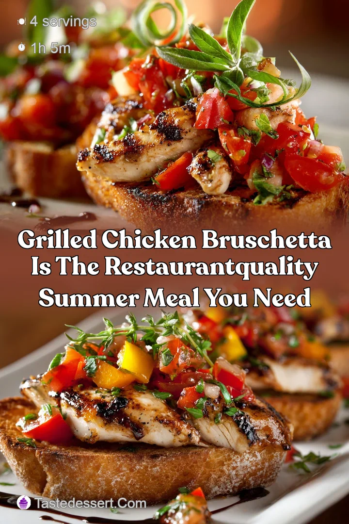 Grilled Chicken Bruschetta is the RestaurantQuality Summer Meal You Need