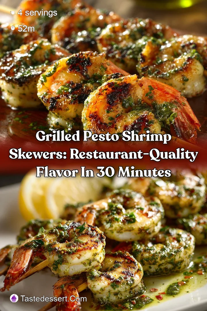 Grilled Pesto Shrimp Skewers: Restaurant-Quality Flavor in 30 Minutes
