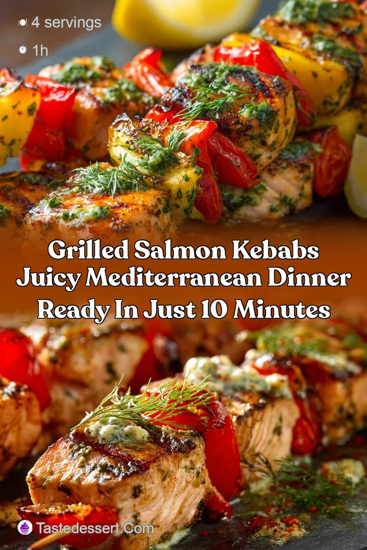 Grilled Salmon Kebabs Juicy Mediterranean Dinner Ready in Just 10 Minutes