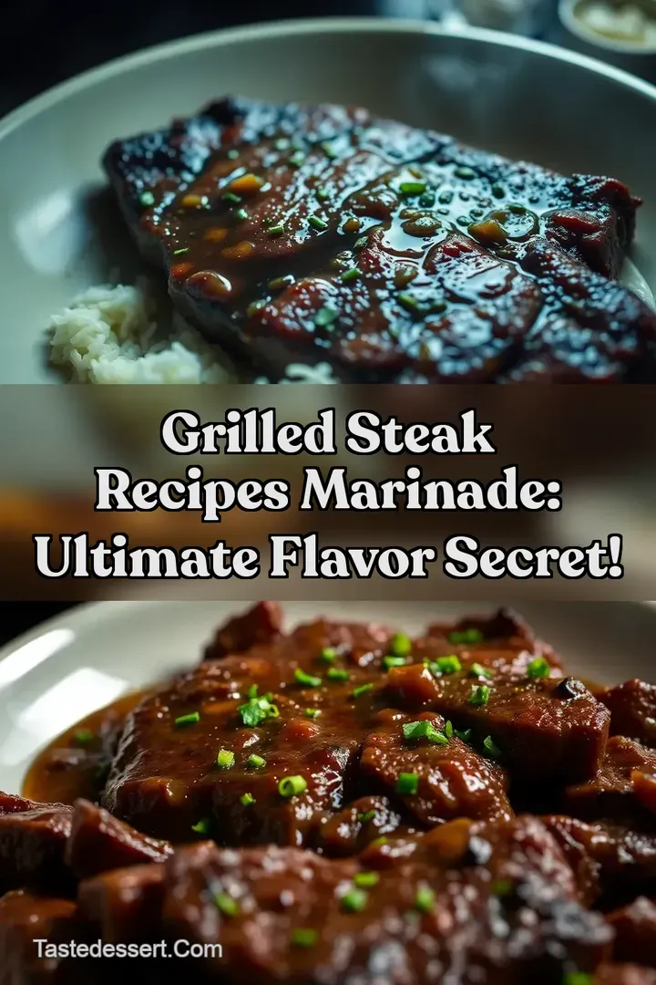Grilled Steak Recipes Marinade: Ultimate Flavor Secret!