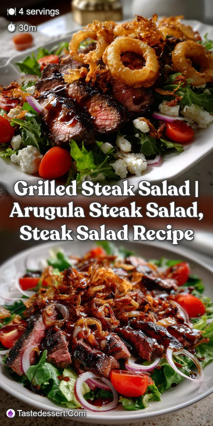 Grilled Steak Salad | Arugula Steak Salad Steak Salad Recipe
