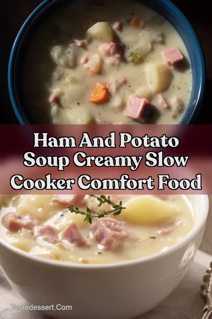 Ham And Potato Soup Creamy Slow Cooker Comfort Food