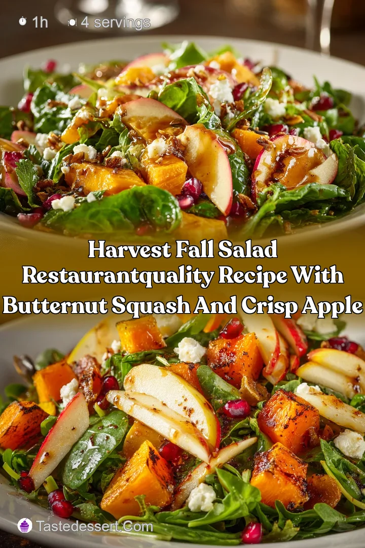 Harvest Fall Salad RestaurantQuality Recipe with Butternut Squash and Crisp Apple