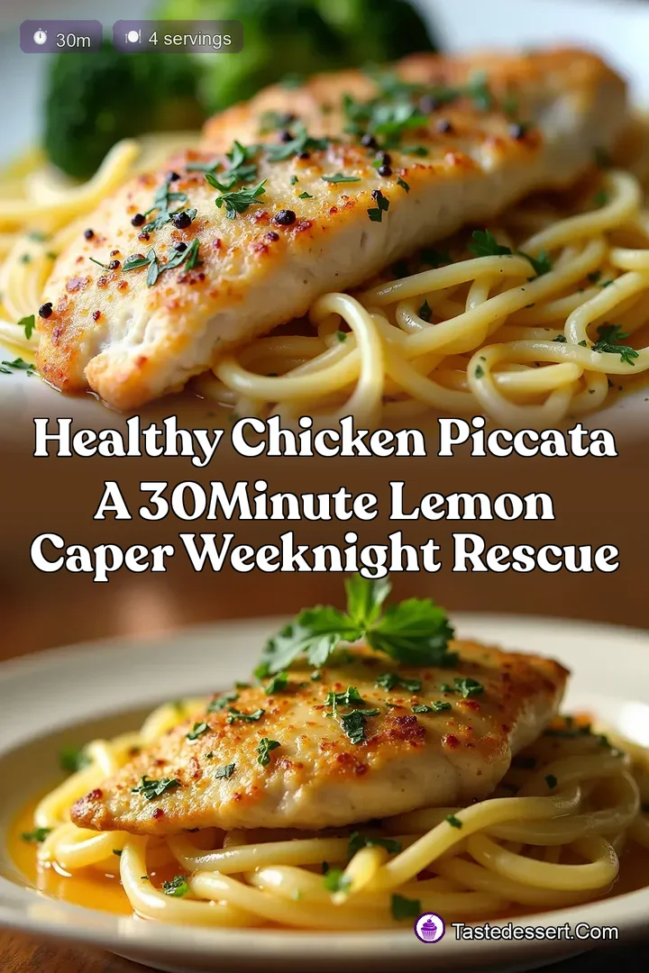 Healthy Chicken Piccata A 30Minute Lemon Caper Weeknight Rescue