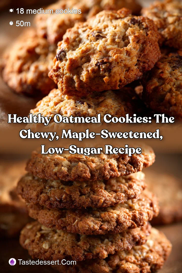 Healthy Oatmeal Cookies: The Chewy Maple-Sweetened Low-Sugar Recipe