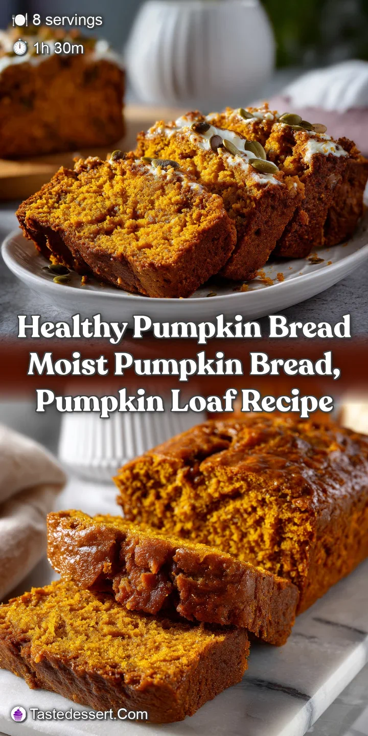 Healthy Pumpkin Bread Moist Pumpkin Bread Pumpkin Loaf Recipe