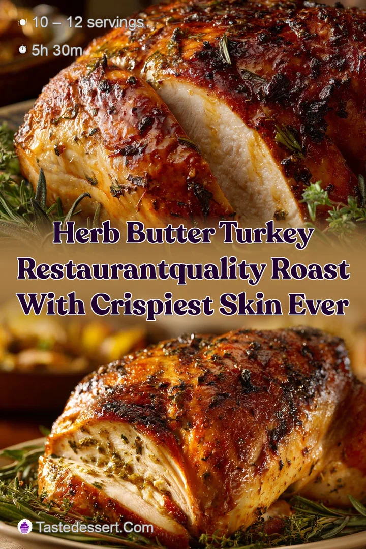 Herb Butter Turkey RestaurantQuality Roast with Crispiest Skin Ever