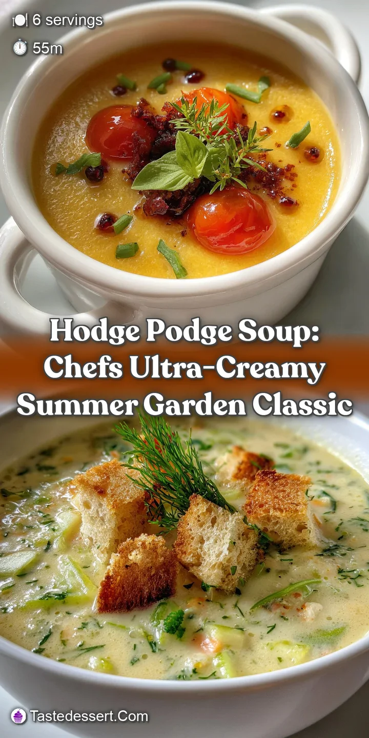 Hodge Podge Soup: Chefs Ultra-Creamy Summer Garden Classic