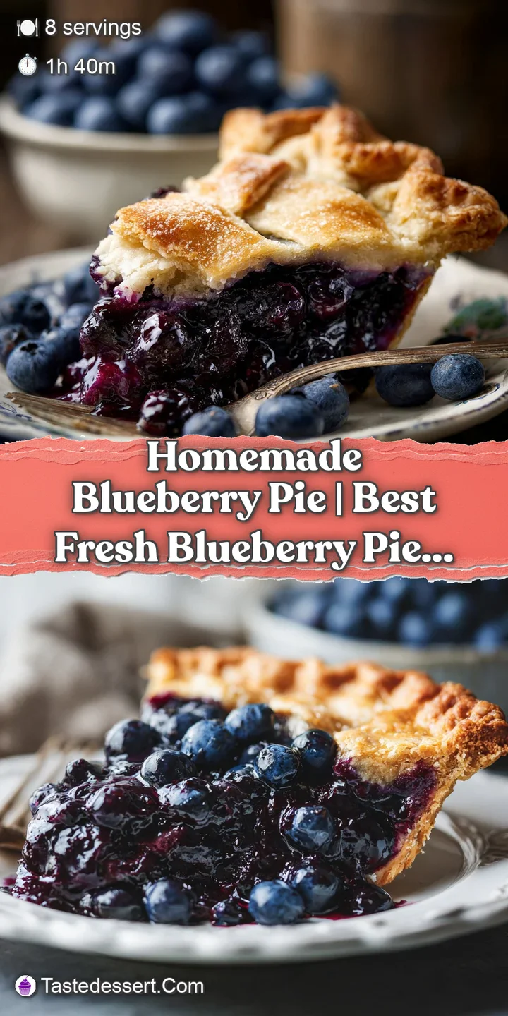 Close-up of plump, juicy blueberries peeking through a perfectly baked, golden-brown lattice crust.