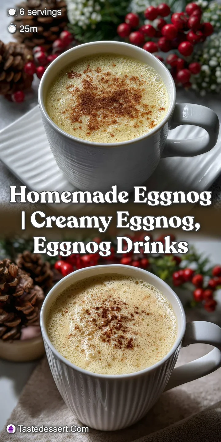 Homemade Eggnog | Creamy Eggnog Eggnog Drinks