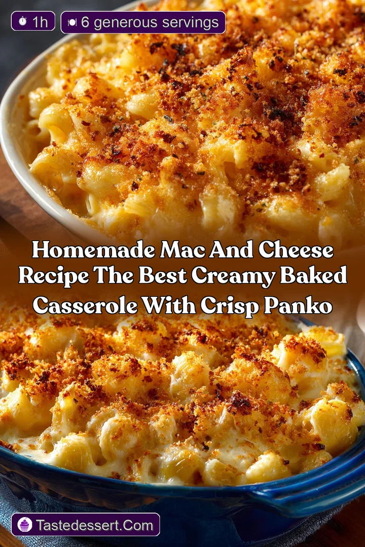 Homemade Mac and Cheese Recipe The Best Creamy Baked Casserole with Crisp Panko