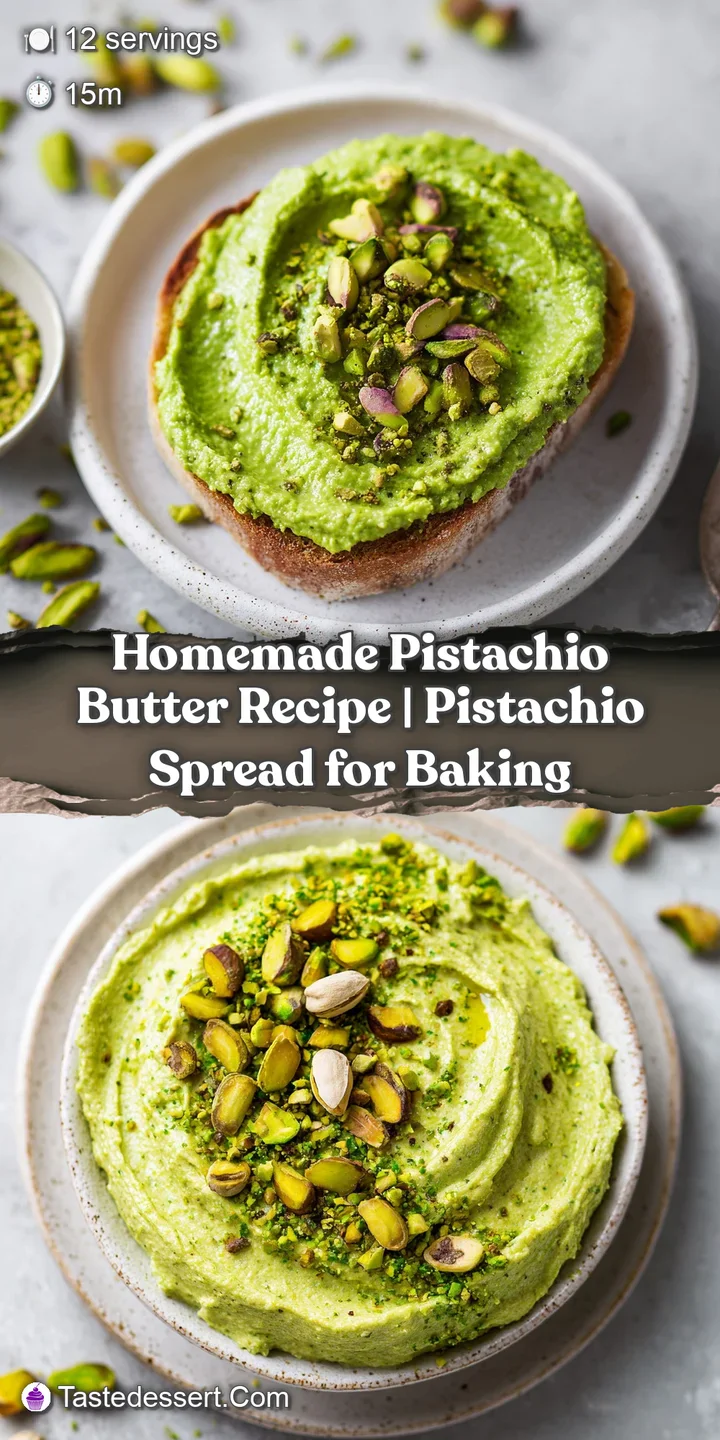 Close-up of creamy, pale green pistachio butter with a slightly glossy sheen, showing its smooth, spreadable texture.