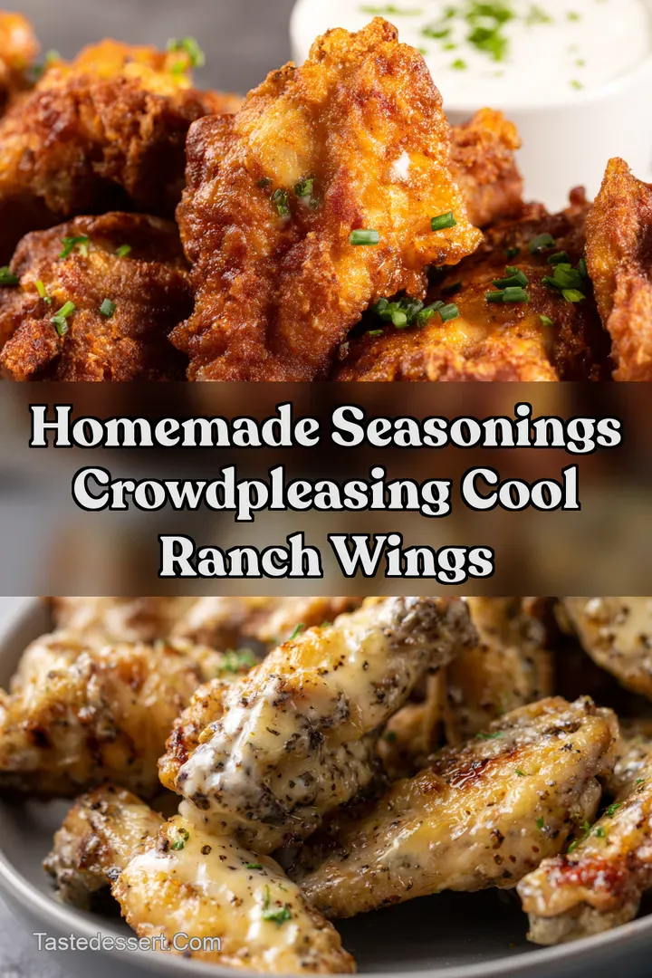 Homemade Seasonings CrowdPleasing Cool Ranch Wings : PIN FOR LATER Homemade Seasonings CrowdPleasing Cool Ranch Wings