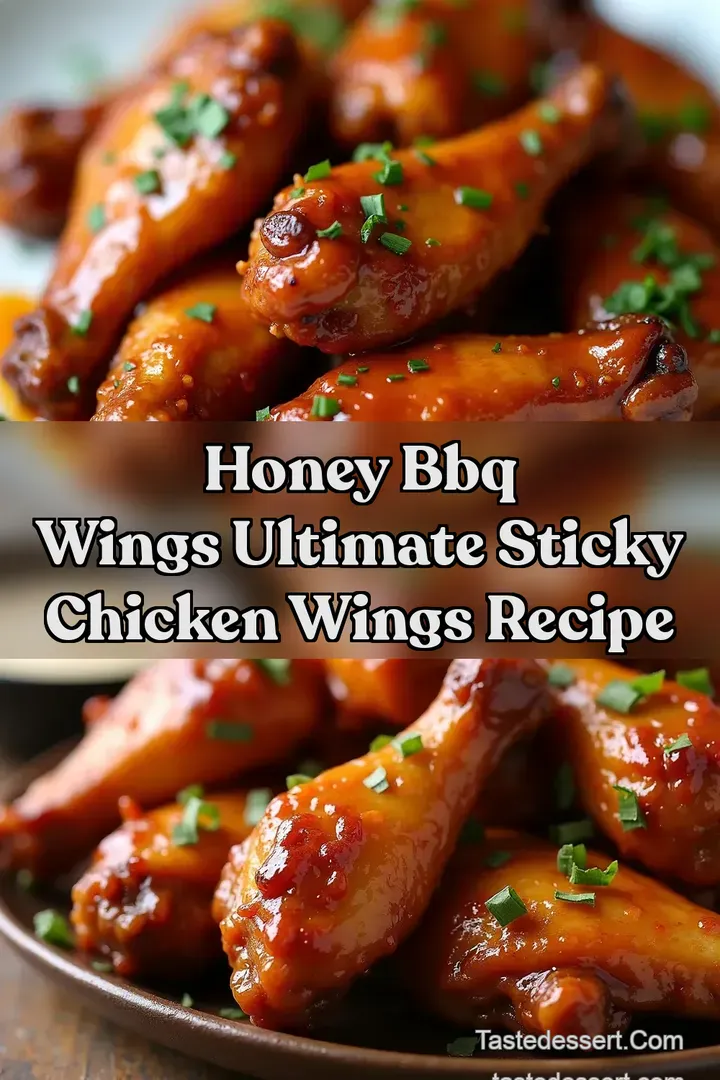 Honey BBQ Wings Ultimate Sticky Chicken Wings Recipe
