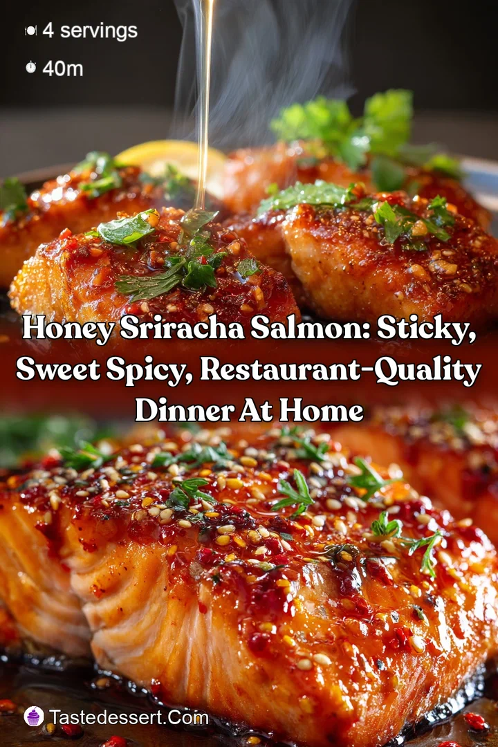 Honey Sriracha Salmon: Sticky Sweet Spicy Restaurant-Quality Dinner at Home