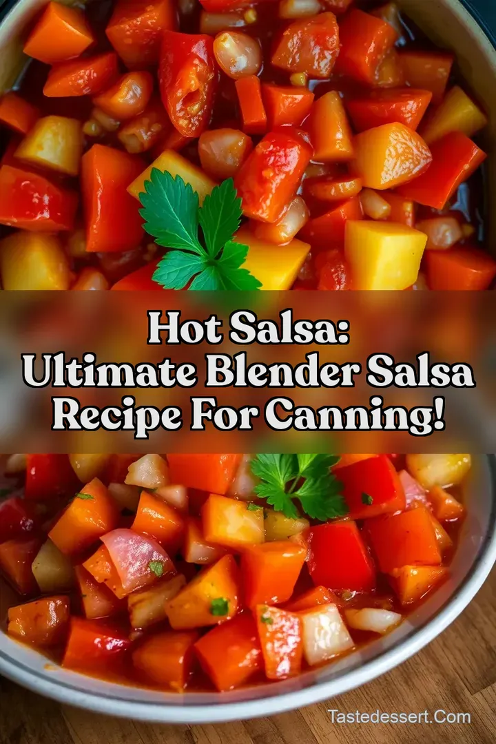 Hot Salsa: Ultimate Blender Salsa Recipe For Canning!