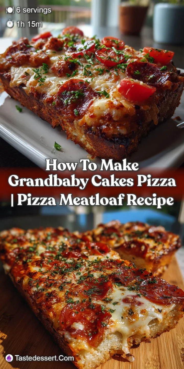 How to Make Grandbaby Cakes Pizza | Pizza Meatloaf Recipe