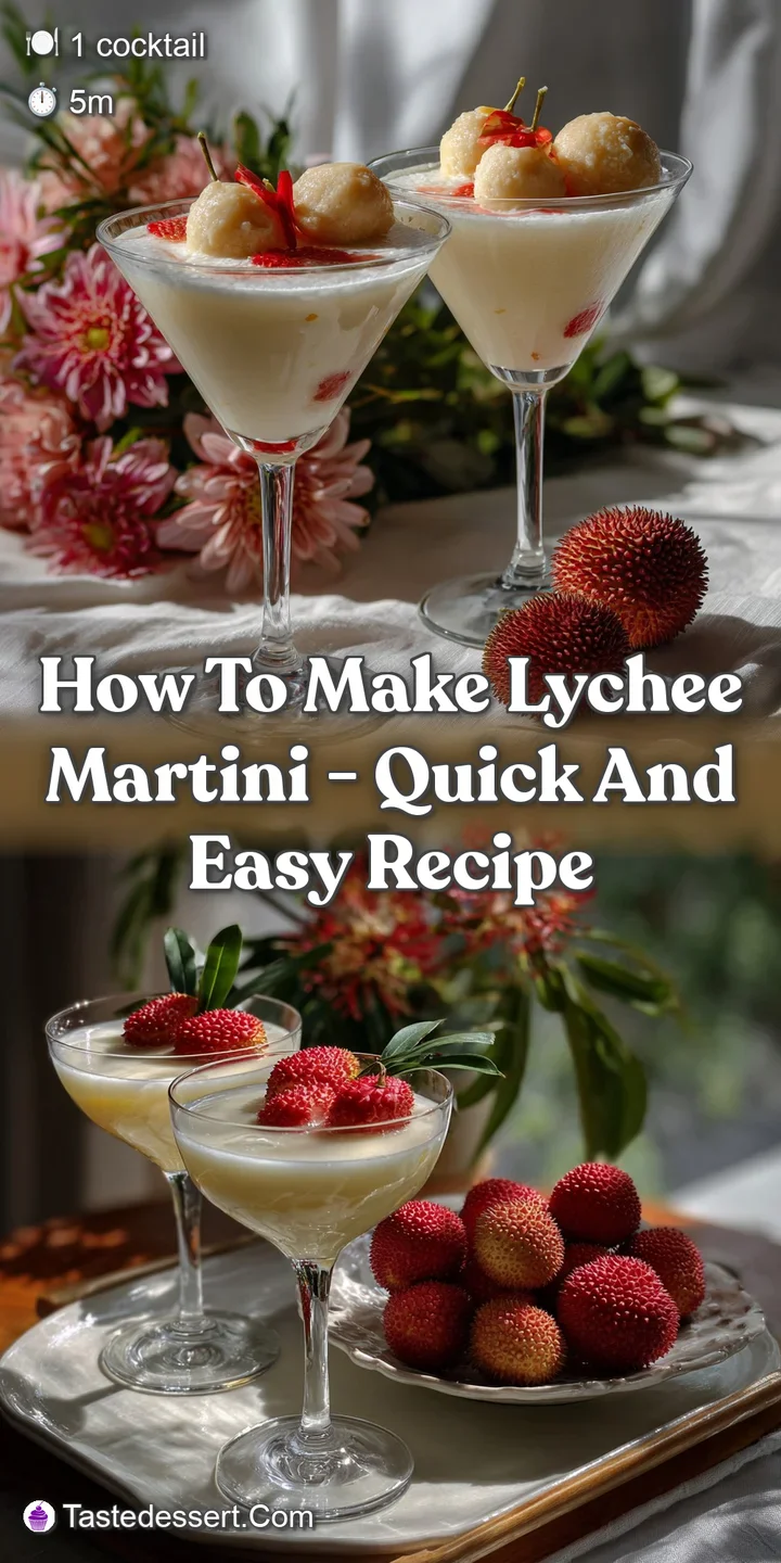 How To Make Lychee Martini - Quick and Easy Recipe
