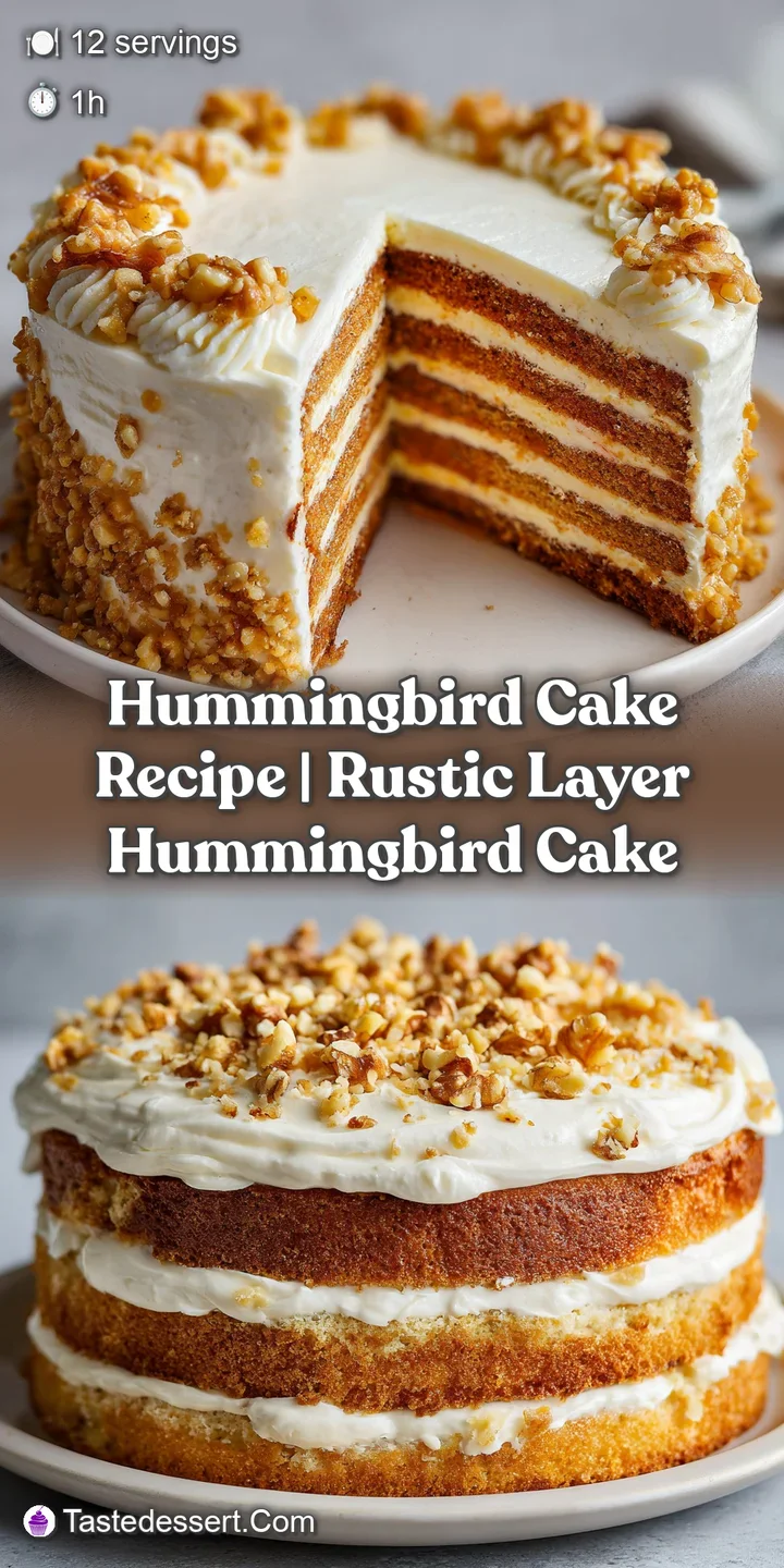 Close-up of a fluffy cake layer showing a moist crumb with crushed pineapple and pecans under creamy white frosting.